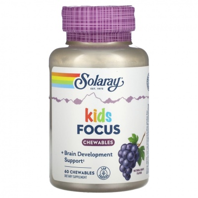  Solaray Kids Focus For Children 60  
